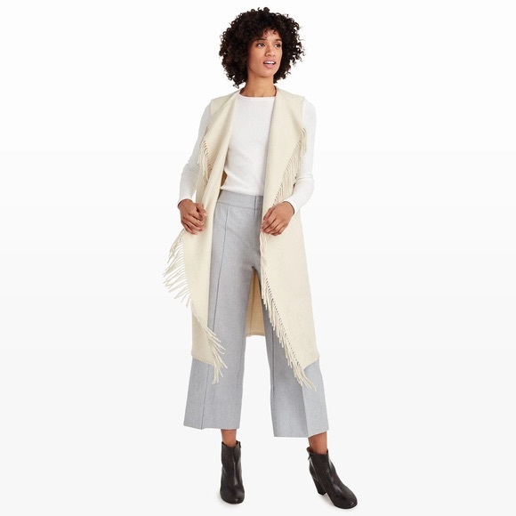 Club Monaco Haldys Fringe Vest - Picture 2 of 8